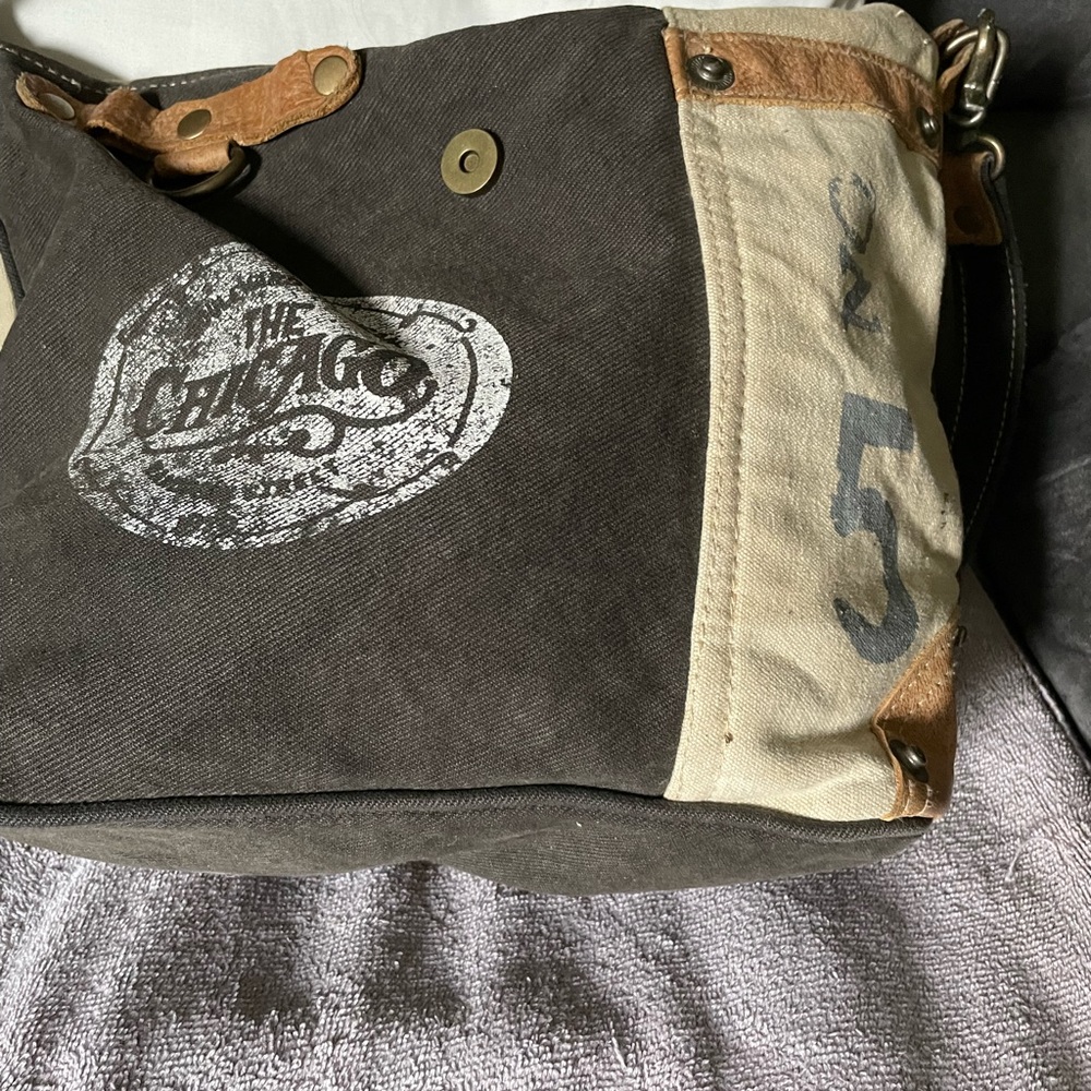 Nice Chicago handbag has small blemish on bottom